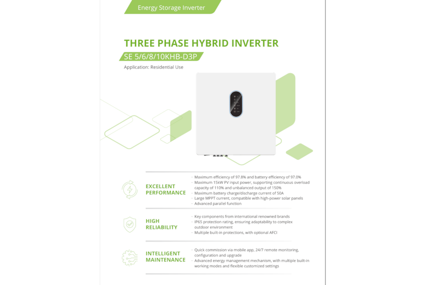 Drei Phasen Hybid Inverter